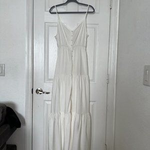WHITE MAXI DRESS BB DAKOTA STEVE MADDEN SIZE S